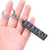 Game Sekiro Shadows Die Twice Keychain Rectangle Letter Logo Metal Keyring Pendant Men Car Women Bag - Sekiro Shop