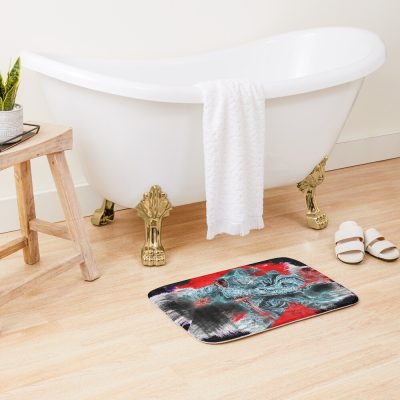 Sekiro Shadows Die Twice Neon Paint 3 Bath Mat Official Sekiro Merch