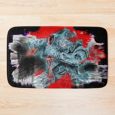 Sekiro Shadows Die Twice Neon Paint 3 Bath Mat Official Sekiro Merch