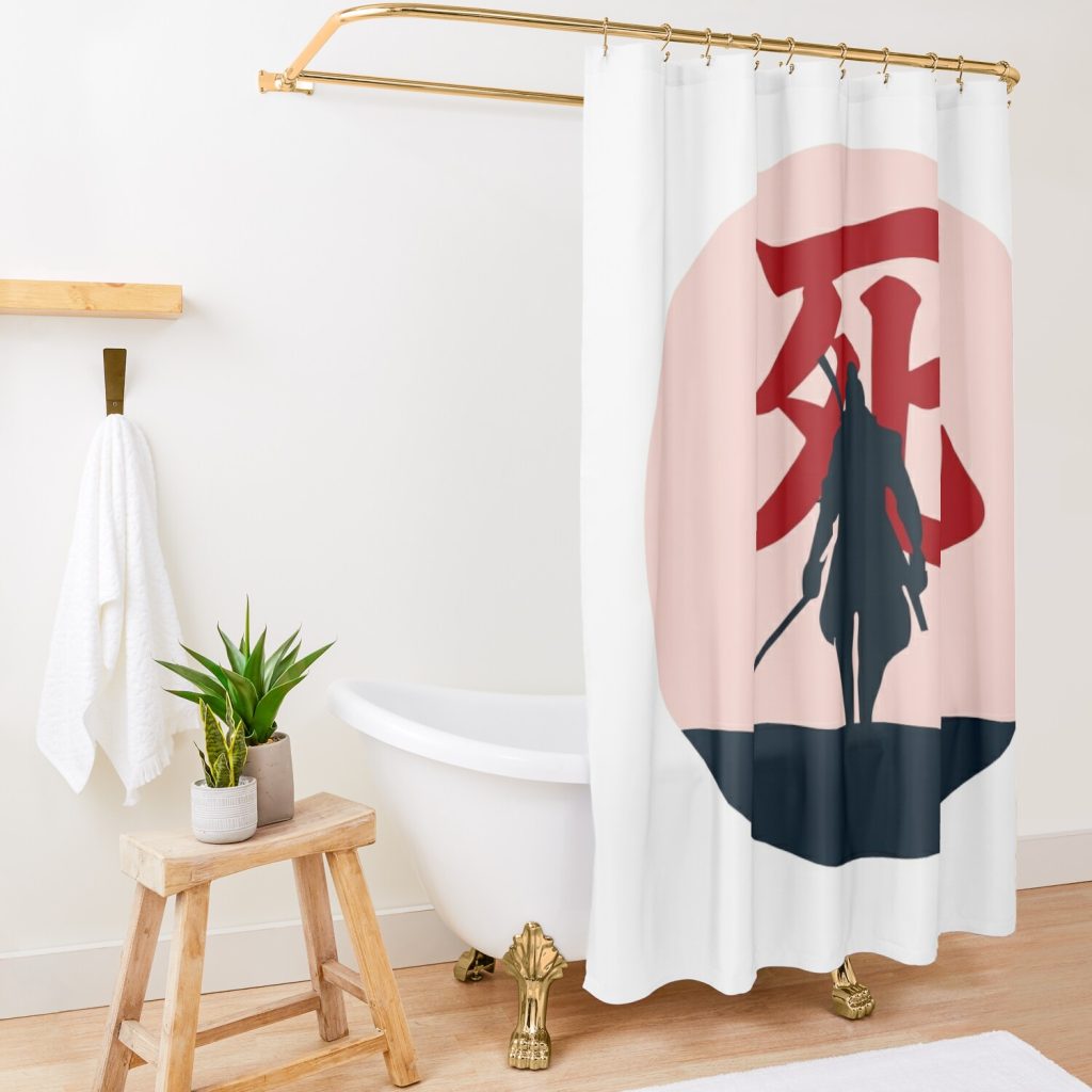 Sekiro Shinobi Death Shower Curtain Sekiro Shop